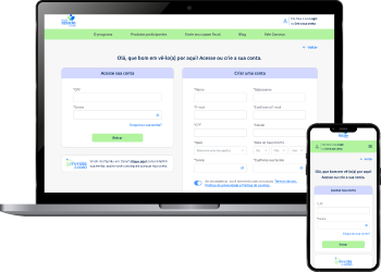 Tela de cadastro da plataforma Sua Saúde Myralis